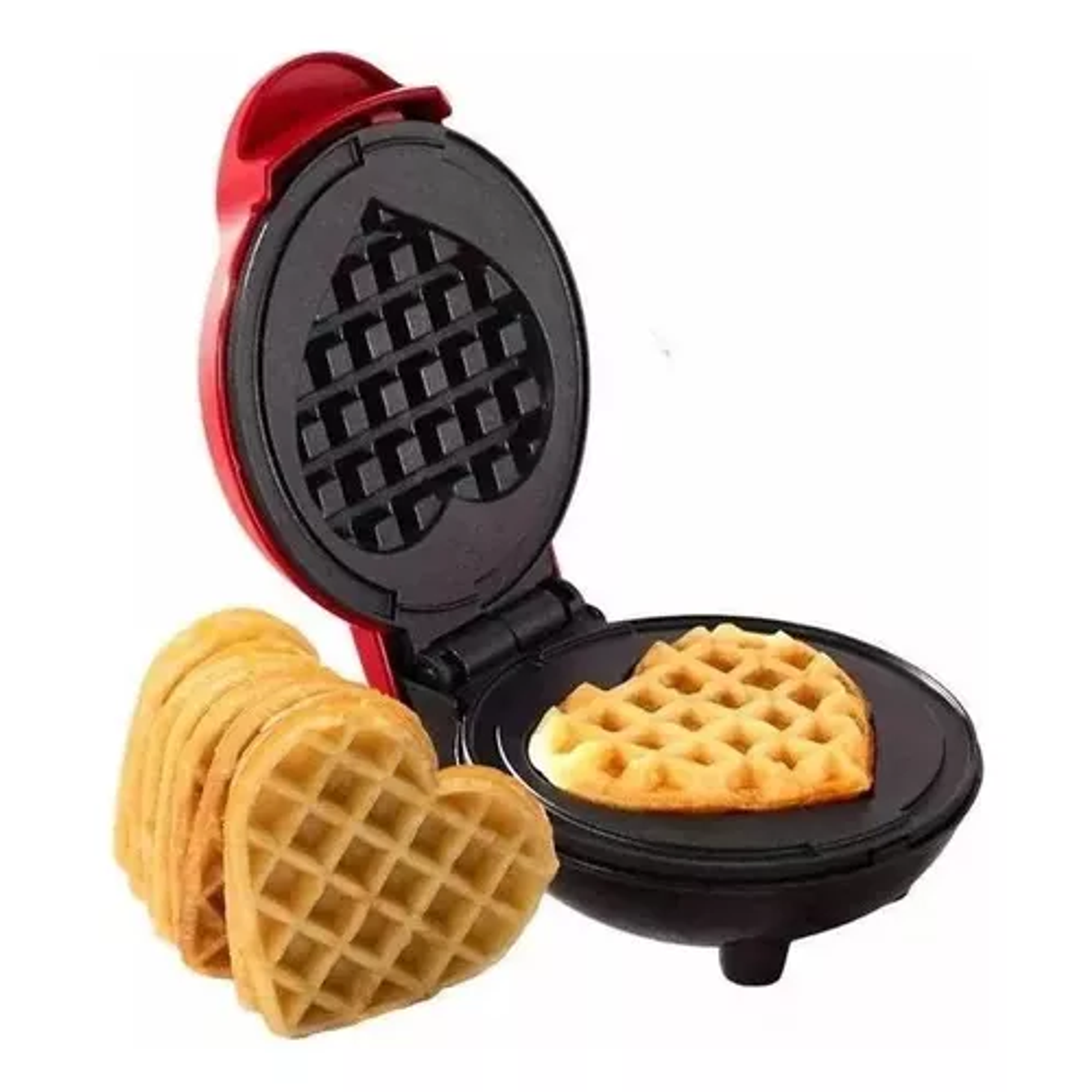 Mini Waflera Eléctrica Para Waffles En Forma De Corazon 2