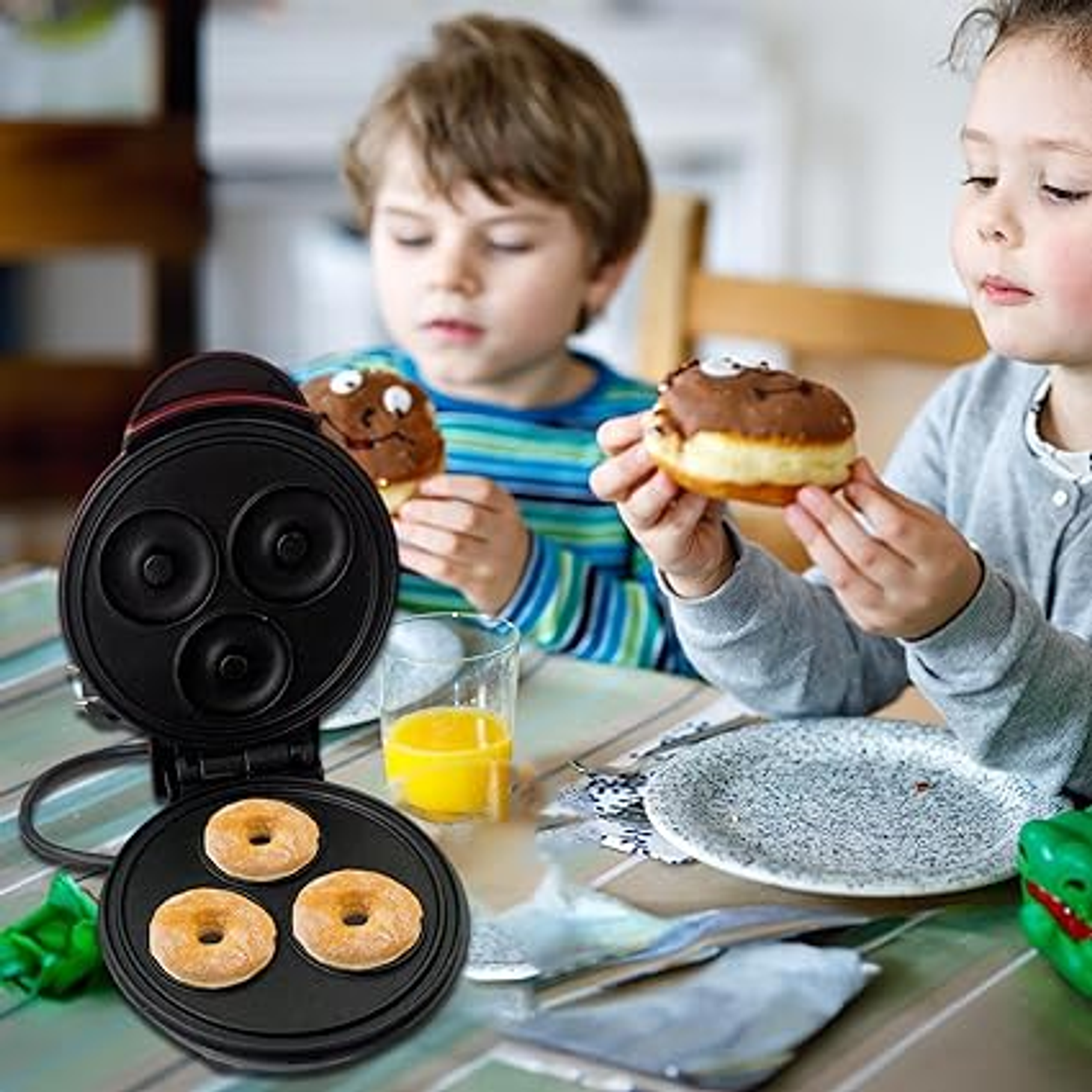 Maquina Para Mini Donas Postres Donuts Antiadherente 3 Donas 2