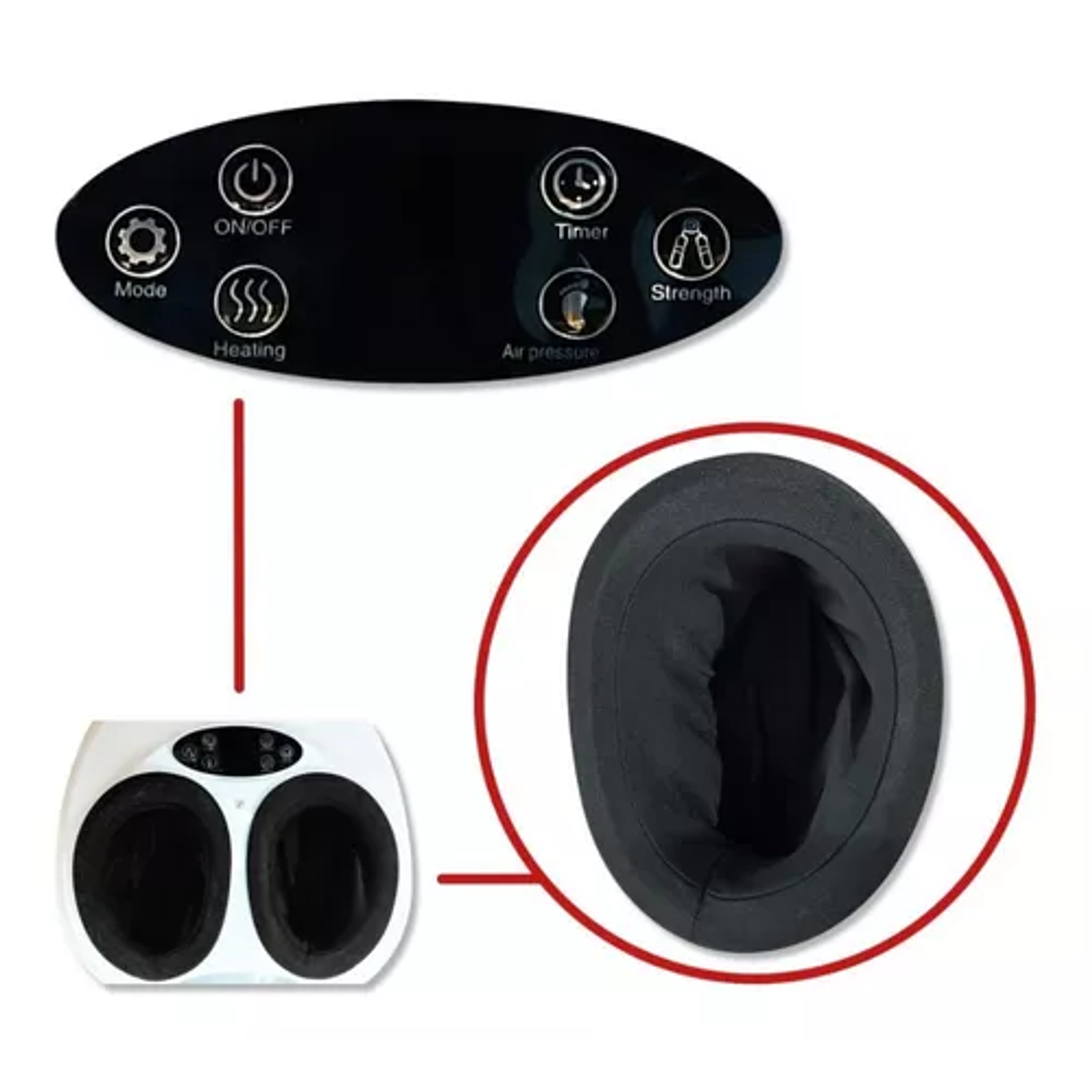 MASAJEADOR PARA PIES ELECTRICO RELAJACIÓN MUSCULAR 6