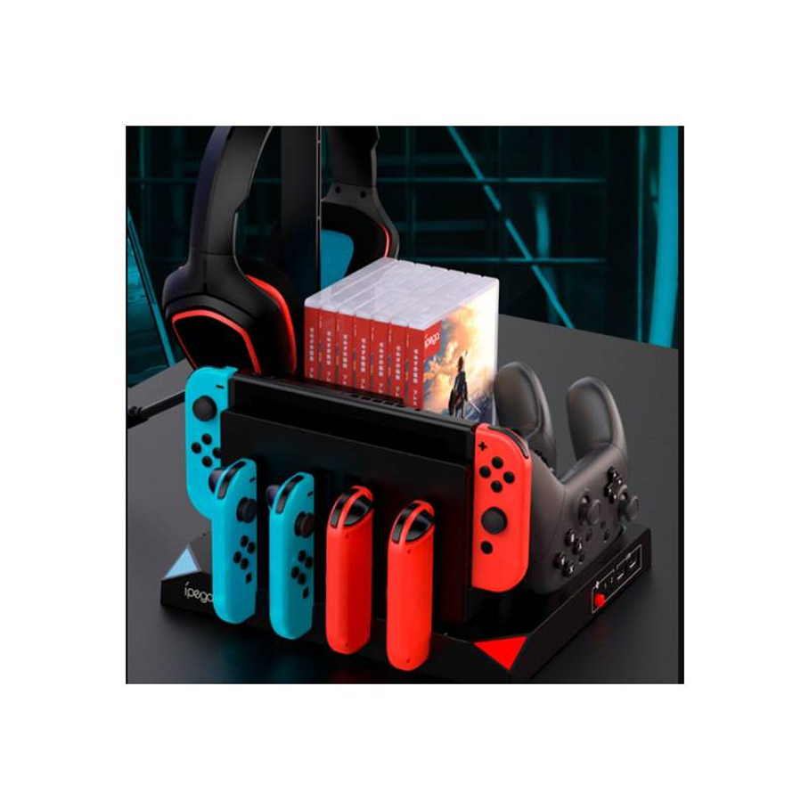 Soporte Adaptador Vertical Nintendo Switch Accesorios 9 en 1 4