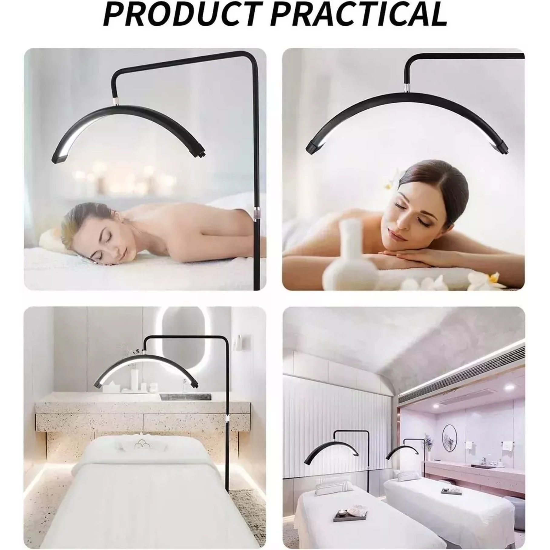 Lampara Led Media Luna Estética Para Pestañas Cejas Cutis 5