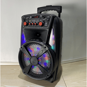 Parlante con Bluetooth 8 pulgadas profesional Con Luces Led 