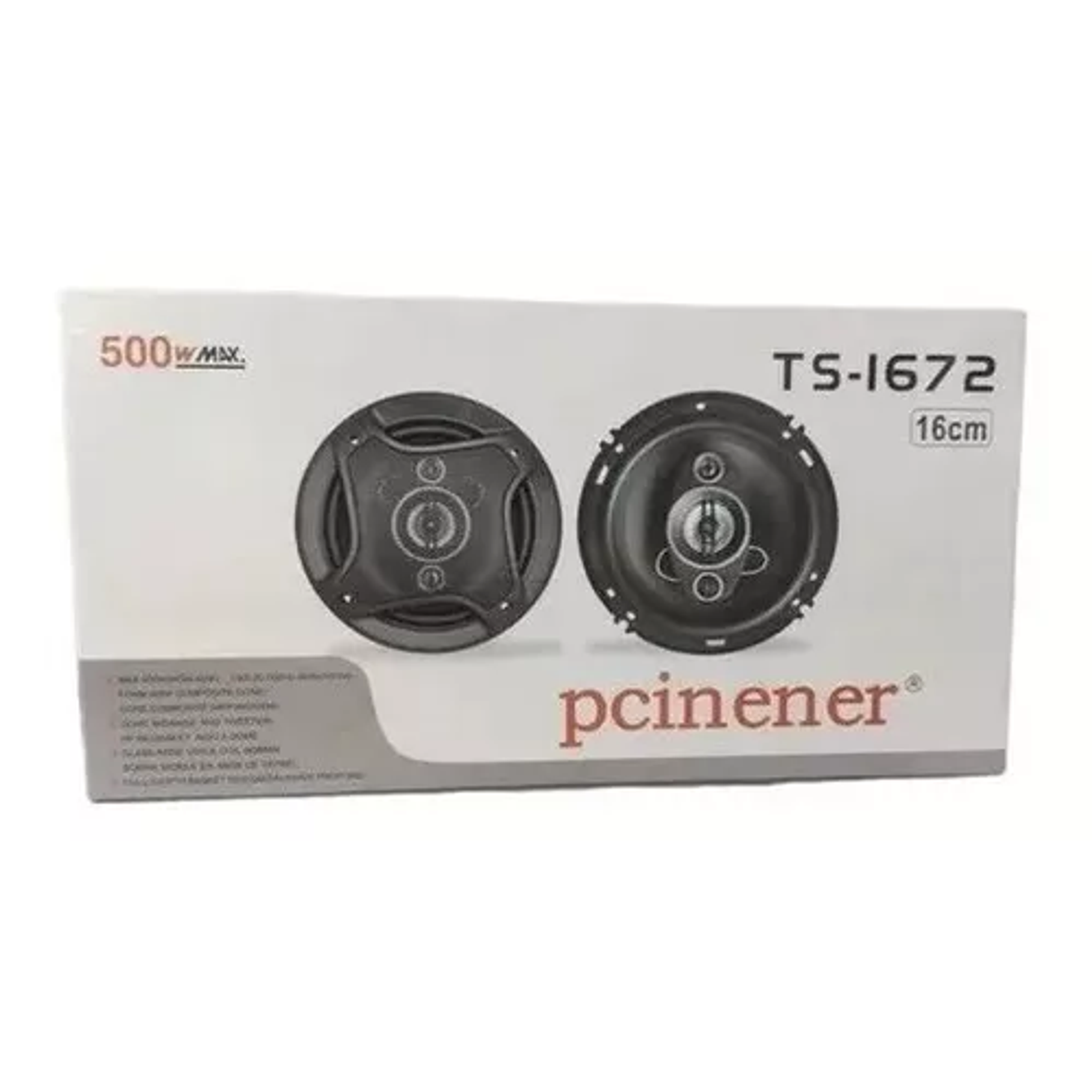 Parlante Auto Pcinener Ts-1672 500w 16 Cm Audio 5