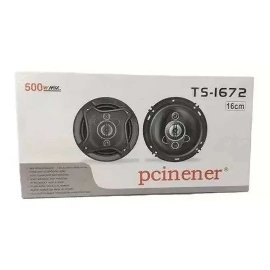 Parlante Auto Pcinener Ts-1672 500w 16 Cm Audio 5