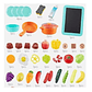 Cocina Juguete Para Niños 65 Piezas Luces Sonidos Infantil - Miniatura 3