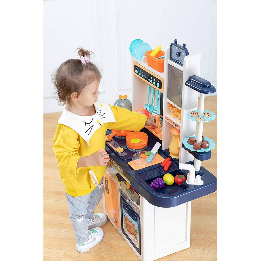 Cocina Juguete Para Niños 65 Piezas Luces Sonidos Infantil 2