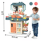Cocina para niños con Luces, Sonido Didáctico 42p - Azul - Miniatura 5