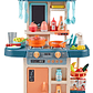 Cocina para niños con Luces, Sonido Didáctico 42p - Azul - Miniatura 1
