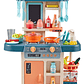 Cocina para niños con Luces, Sonido Didáctico 42p - Azul - Miniatura 7