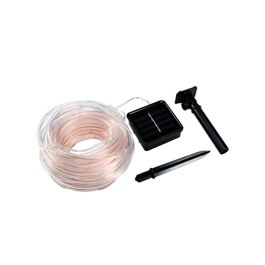 Manguera Led Solar Calido Amarillo Navidad 10 Metros 1