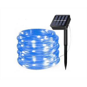 Luces Guirnalda Manguera Hada Solar 100 Led 10 Metros Blanco