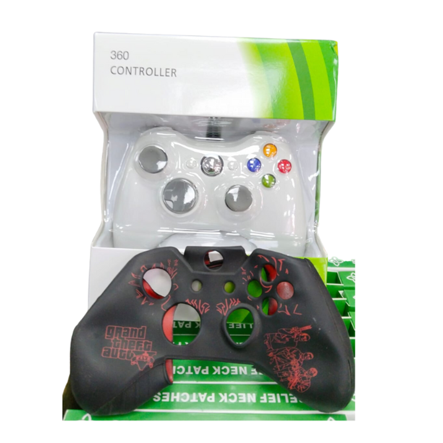 Mando con cable para Xbox, doble vibración+ Funda 2