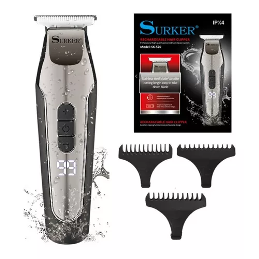 Maquina Afeitadora Rasuradora Digital Inalámbrica Recargable 1