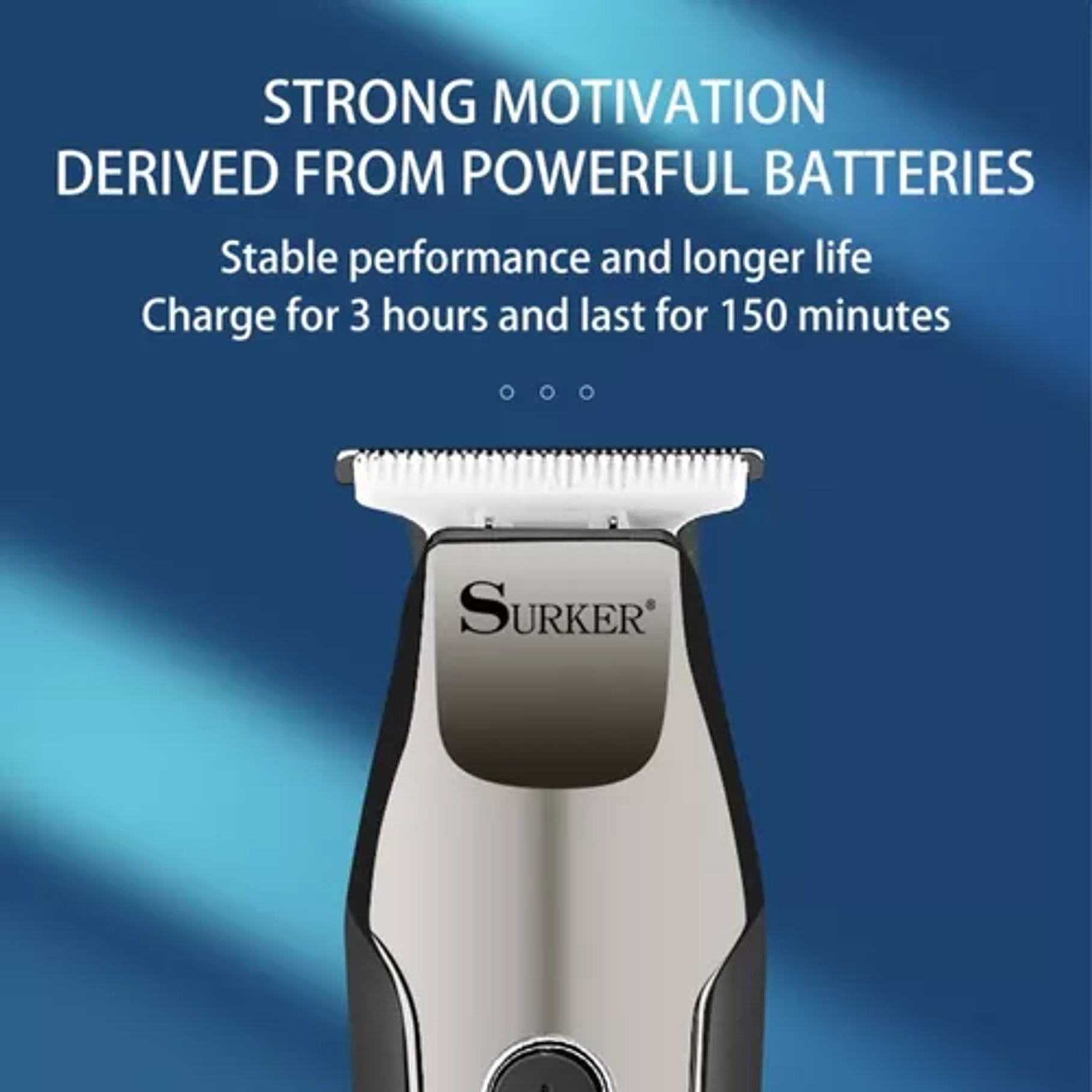 Maquina Afeitadora Rasuradora Digital Inalámbrica Recargable 3