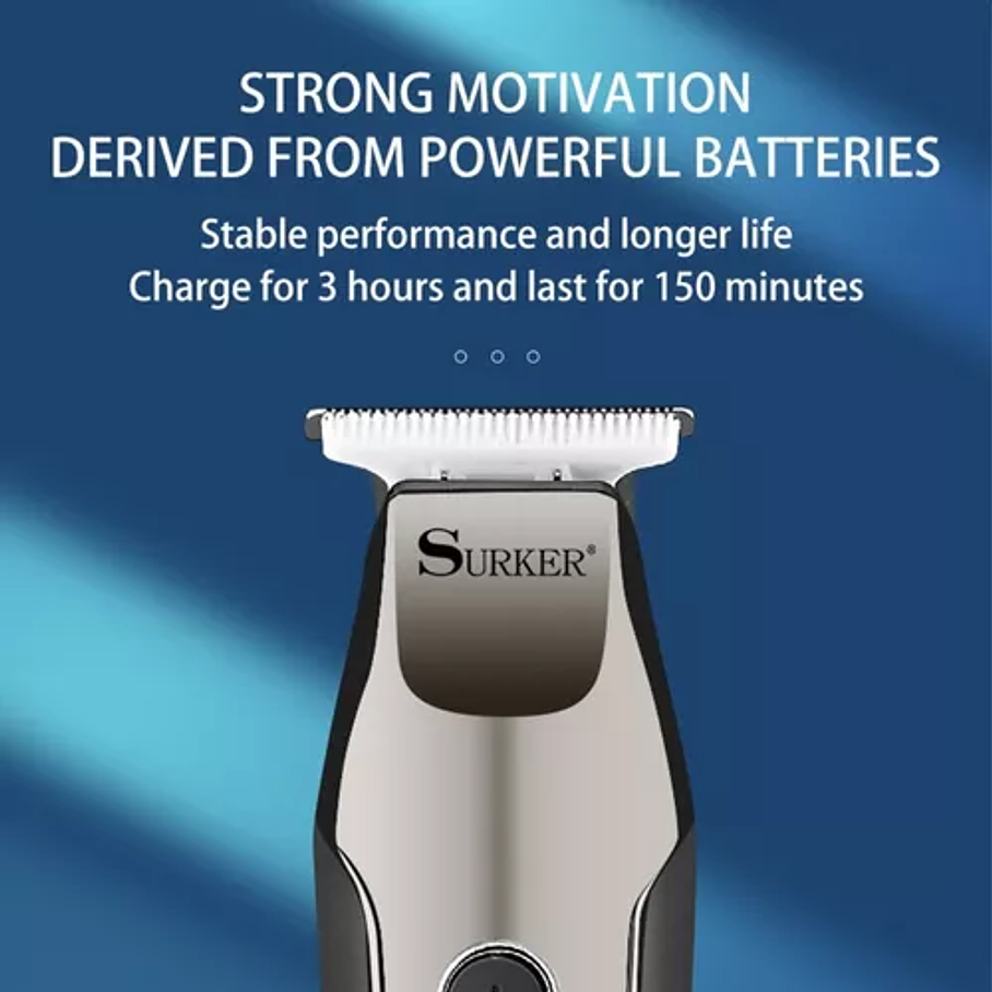 Maquina Afeitadora Rasuradora Digital Inalámbrica Recargable 3