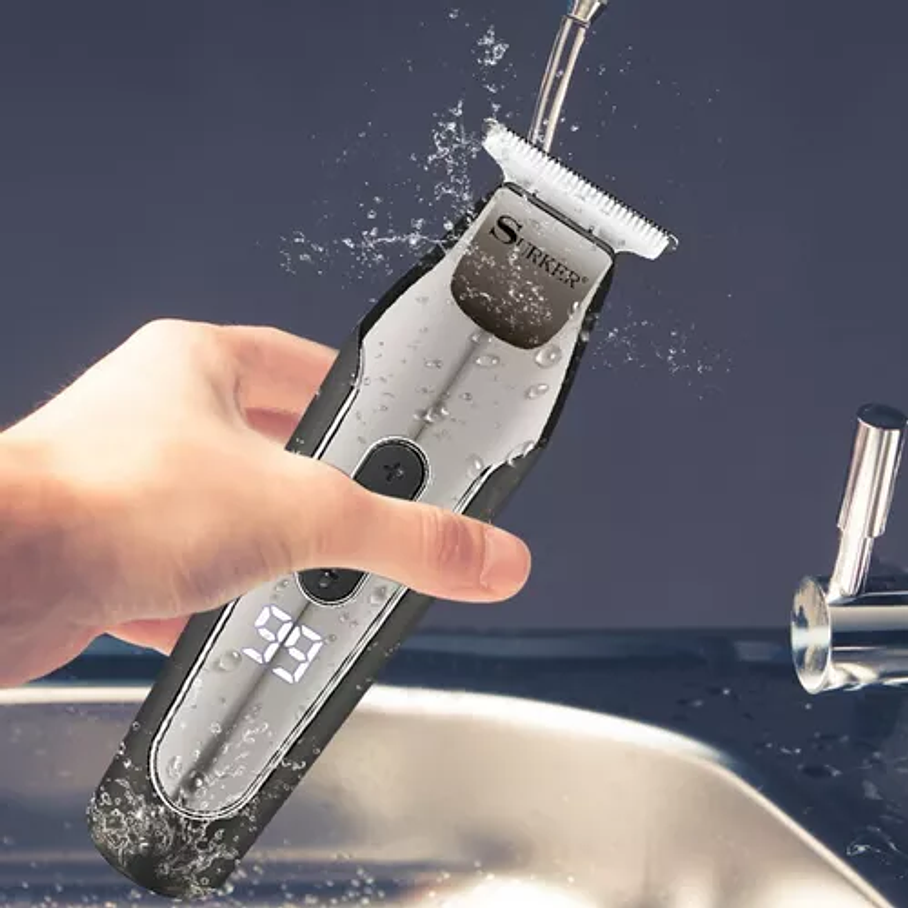 Maquina Afeitadora Rasuradora Digital Inalámbrica Recargable 4