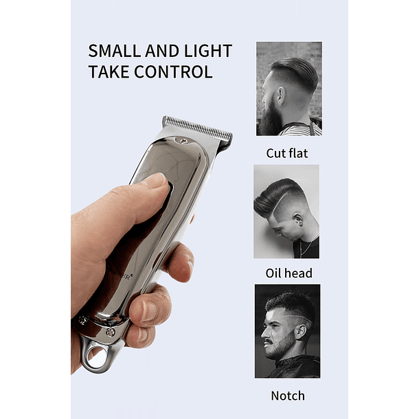 Cortadora Pofesional  de Pelo para Hombre, Recortadora eléctrica para Barba 4