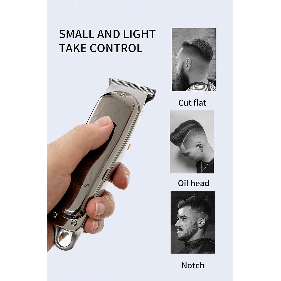 Cortadora Pofesional  de Pelo para Hombre, Recortadora eléctrica para Barba 4