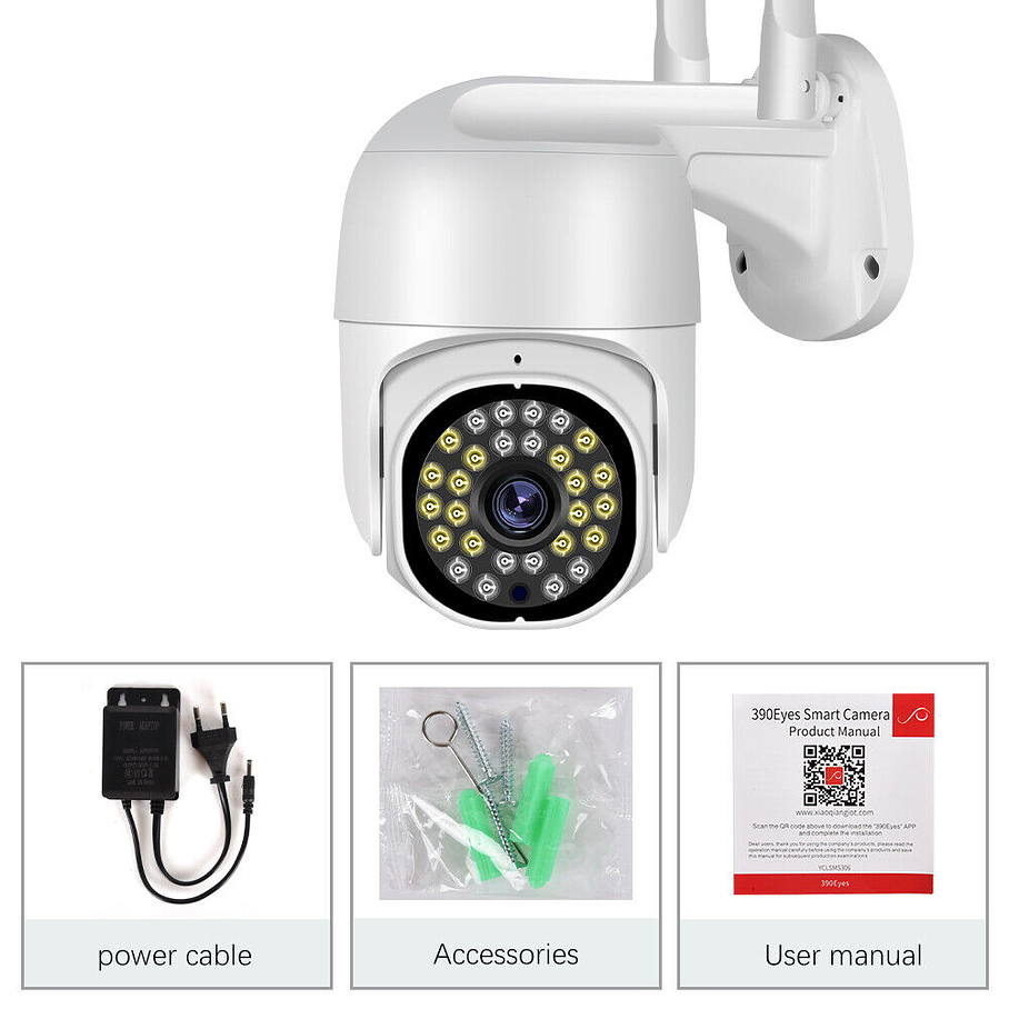 Cámara IP Exterior Wifi Inalámbrica Para Exteriores  2