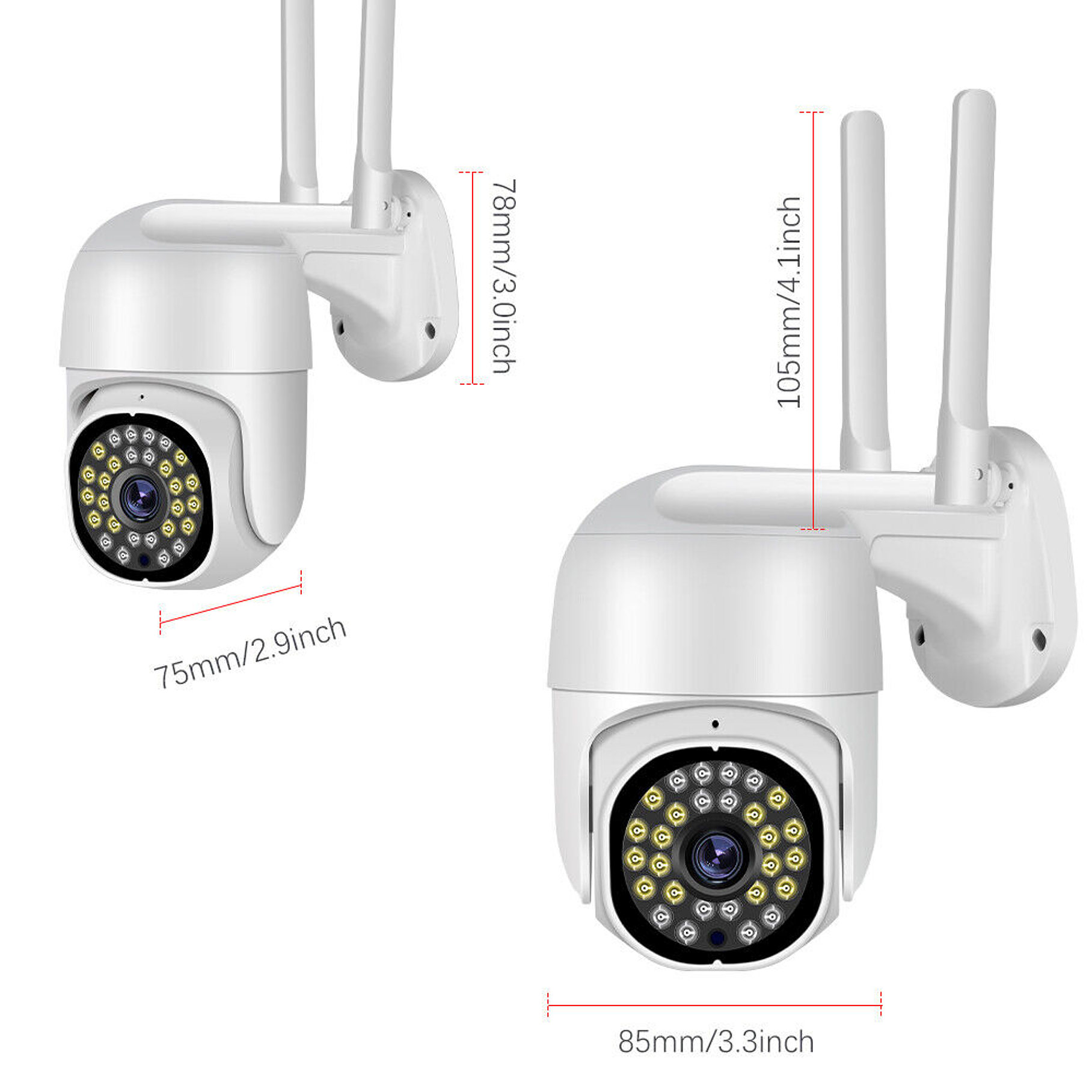 Cámara IP Exterior Wifi Inalámbrica Para Exteriores  3