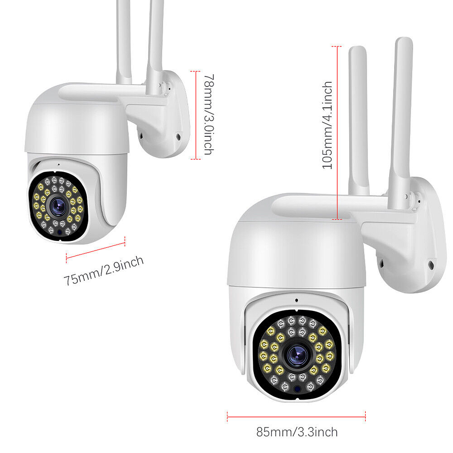 Cámara IP Exterior Wifi Inalámbrica Para Exteriores  3