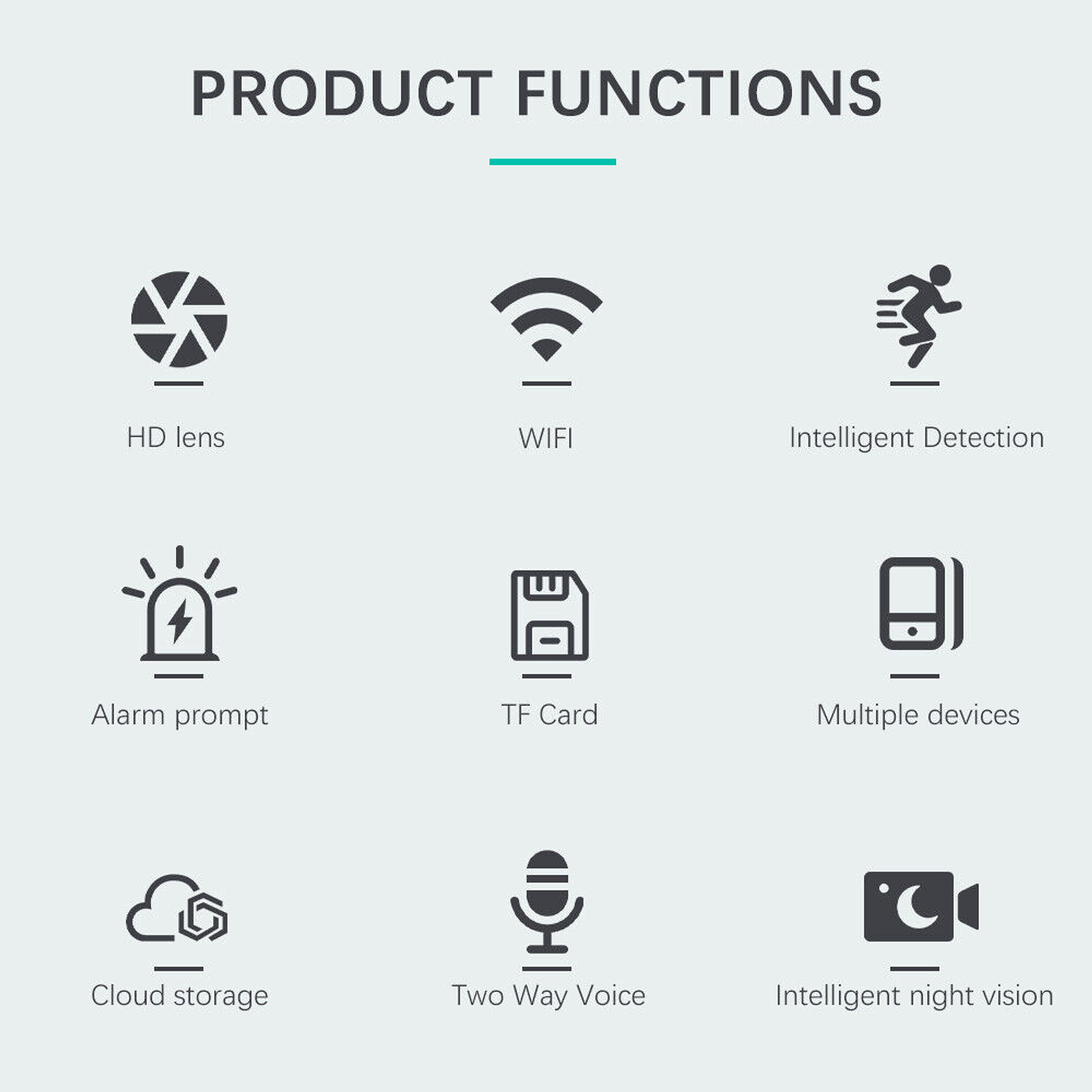 Cámara IP Exterior Wifi Inalámbrica Para Exteriores  9