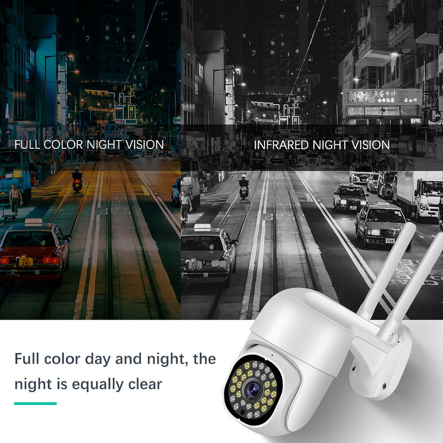 Cámara IP Exterior Wifi Inalámbrica Para Exteriores  6