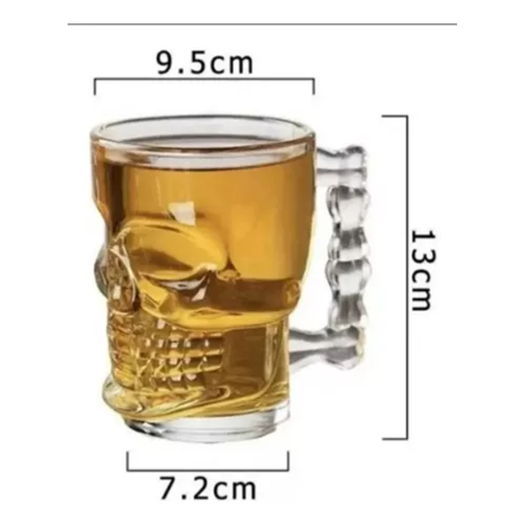 Vasos Cerveceros  Calavera 530 Cc Set 6 4