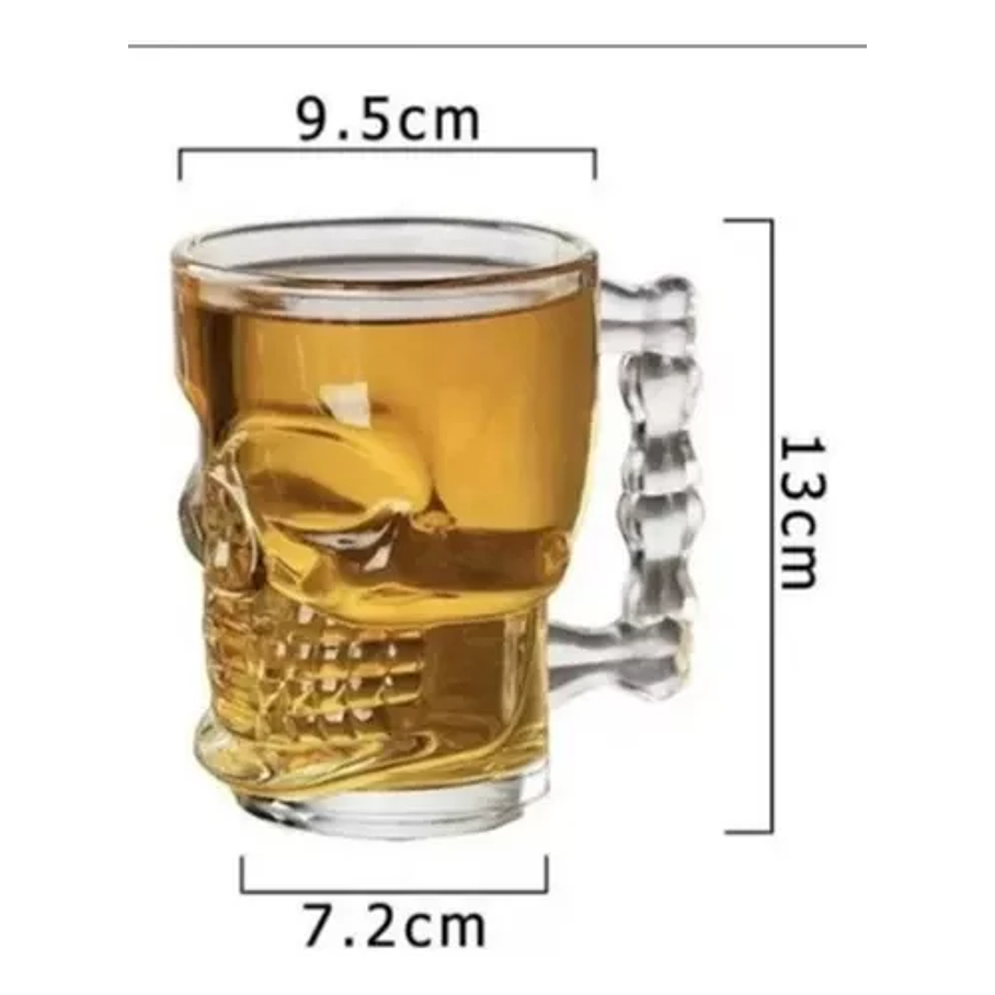 Vasos Cerveceros  Calavera 530 Cc Set 6 4