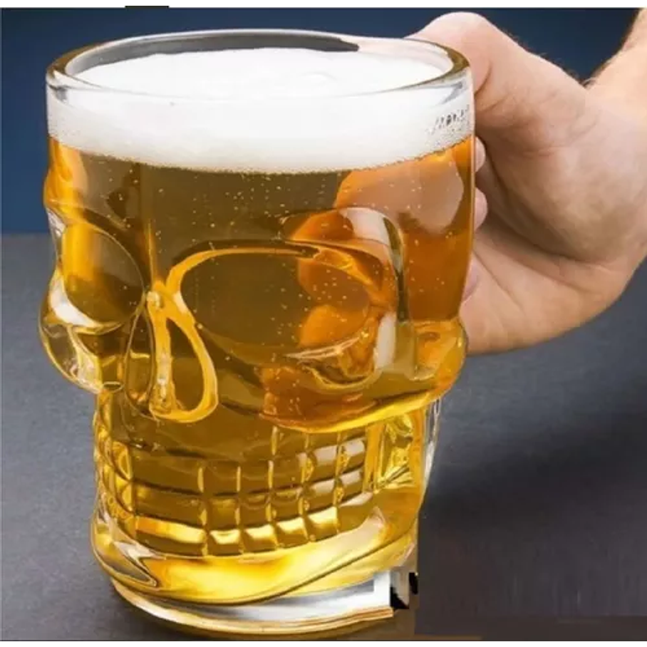 Vasos Cerveceros  Calavera 530 Cc Set 6 5