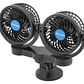 Ventilador De Automóvil Doble Turbo 12v 360º 2 Velocidades - Miniatura 2