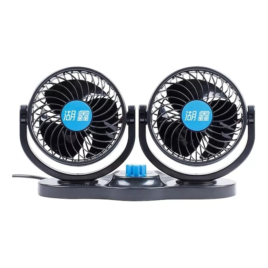 Ventilador De Automóvil Doble Turbo 12v 360º 2 Velocidades 1