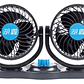 Ventilador De Automóvil Doble Turbo 12v 360º 2 Velocidades - Miniatura 1