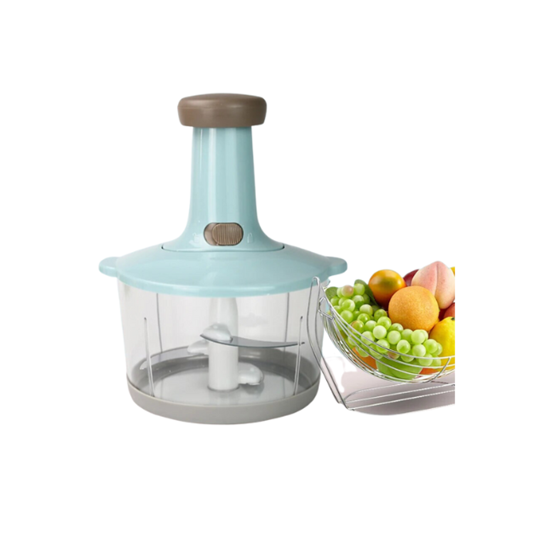 Picadora de Verduras A Presión Manual de Cocina de 700ML  1