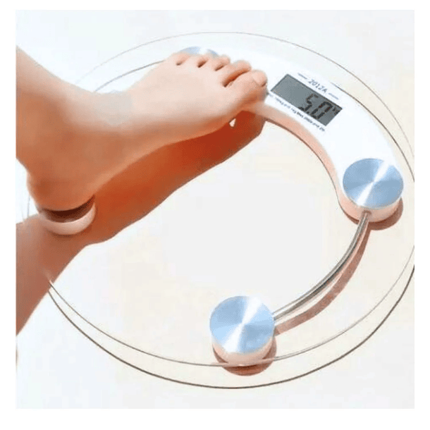 Balanza Pesa Digital Baño 180kg Vidrio Temperatura 33cm 3