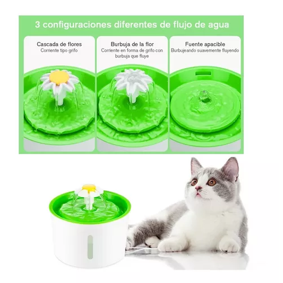 Bebedero Para Gatos Perros Dispensador Agua Eléctrico 4