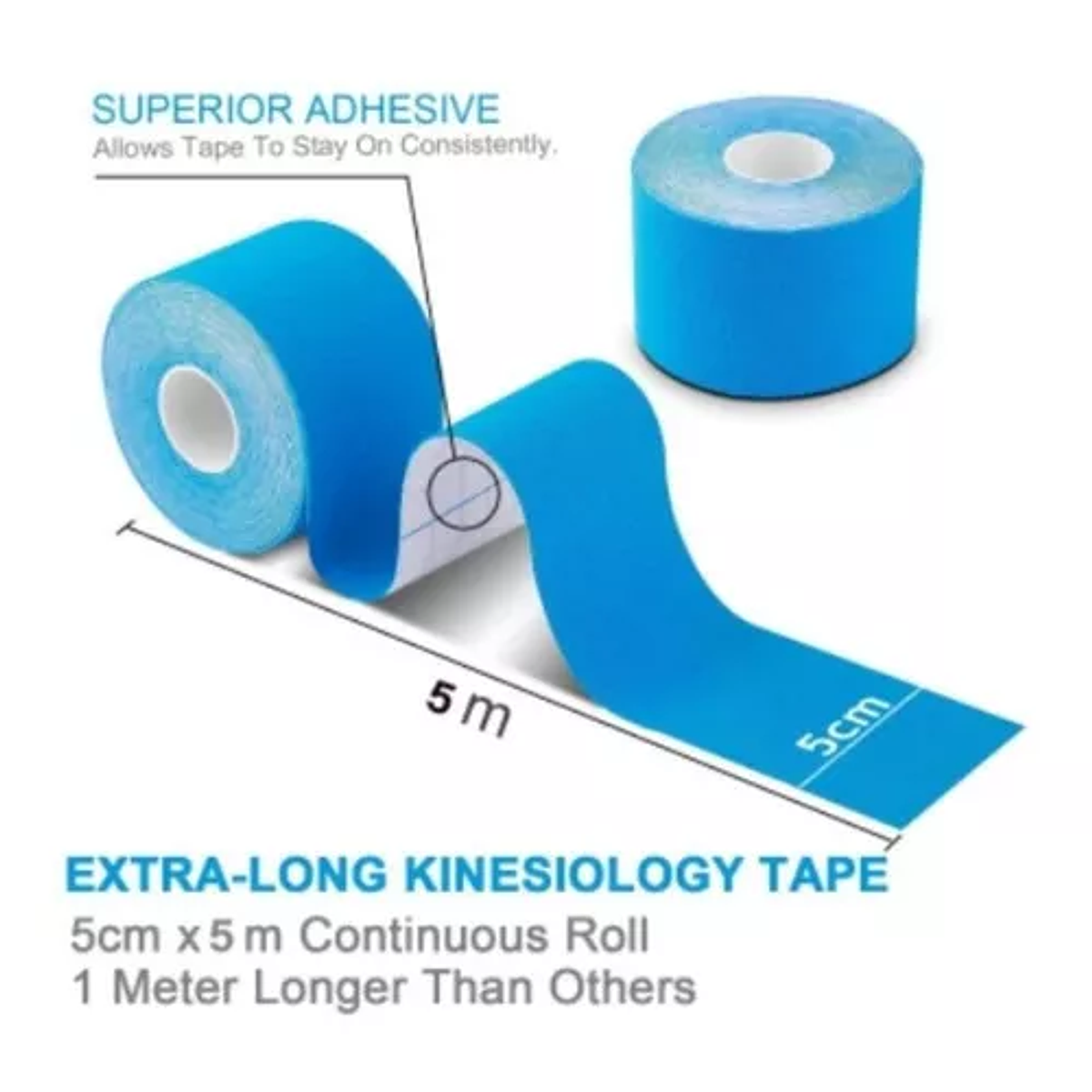 Cinta Tape Kinesiológico Muscular Deportiva Terapia Color Ma León Import