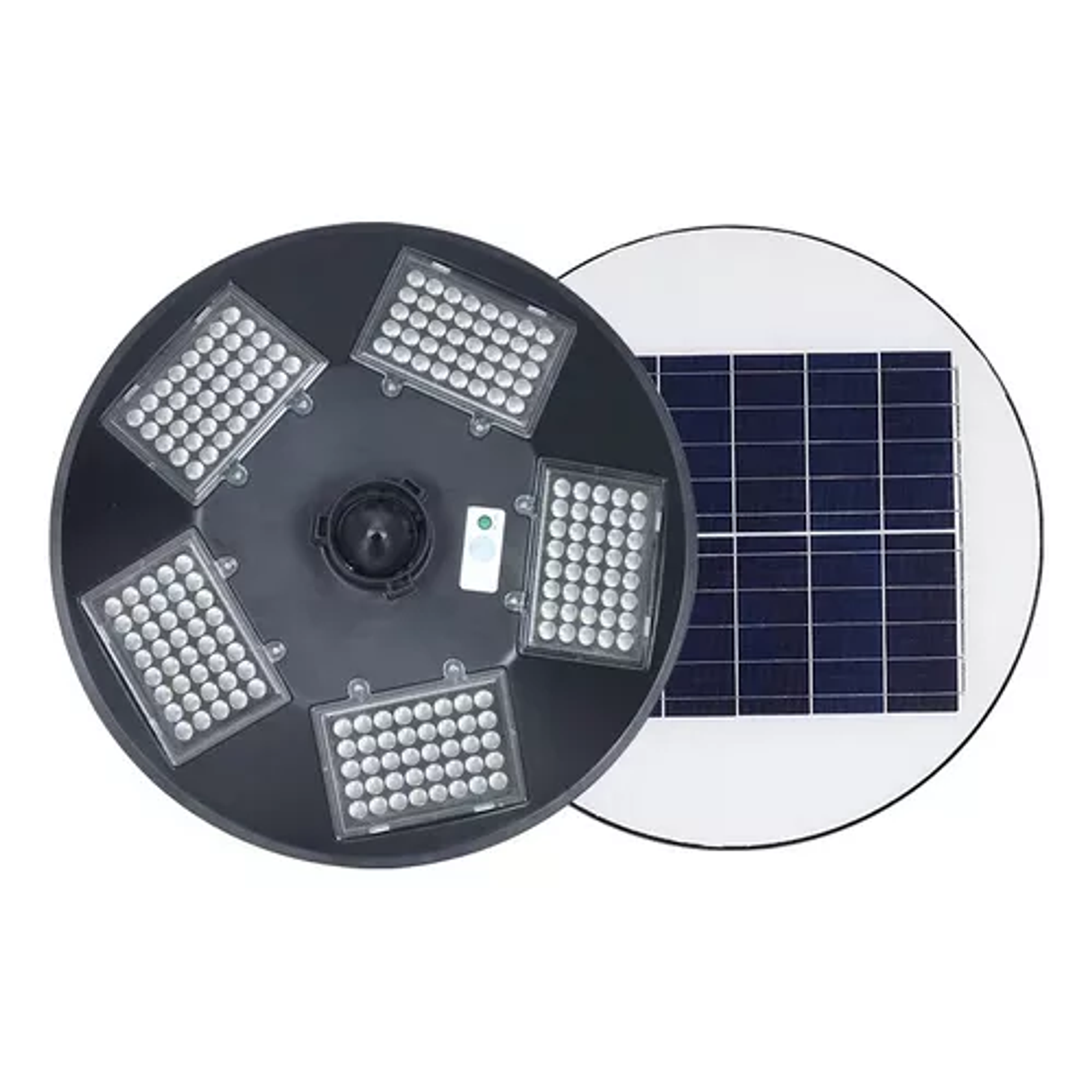 Foco Solar Led Ufo 500w Carcasa Negro Color Luz Fría Soporte 4