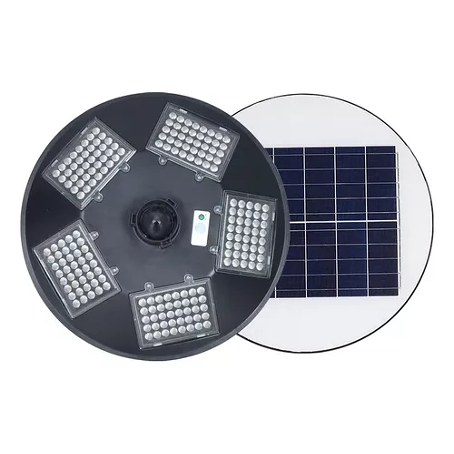 Foco Solar Led Ufo 500w Carcasa Negro Color Luz Fría Soporte 4
