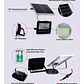 Foco Led Proyector Con Panel Solar 300w Control Remoto - Miniatura 4