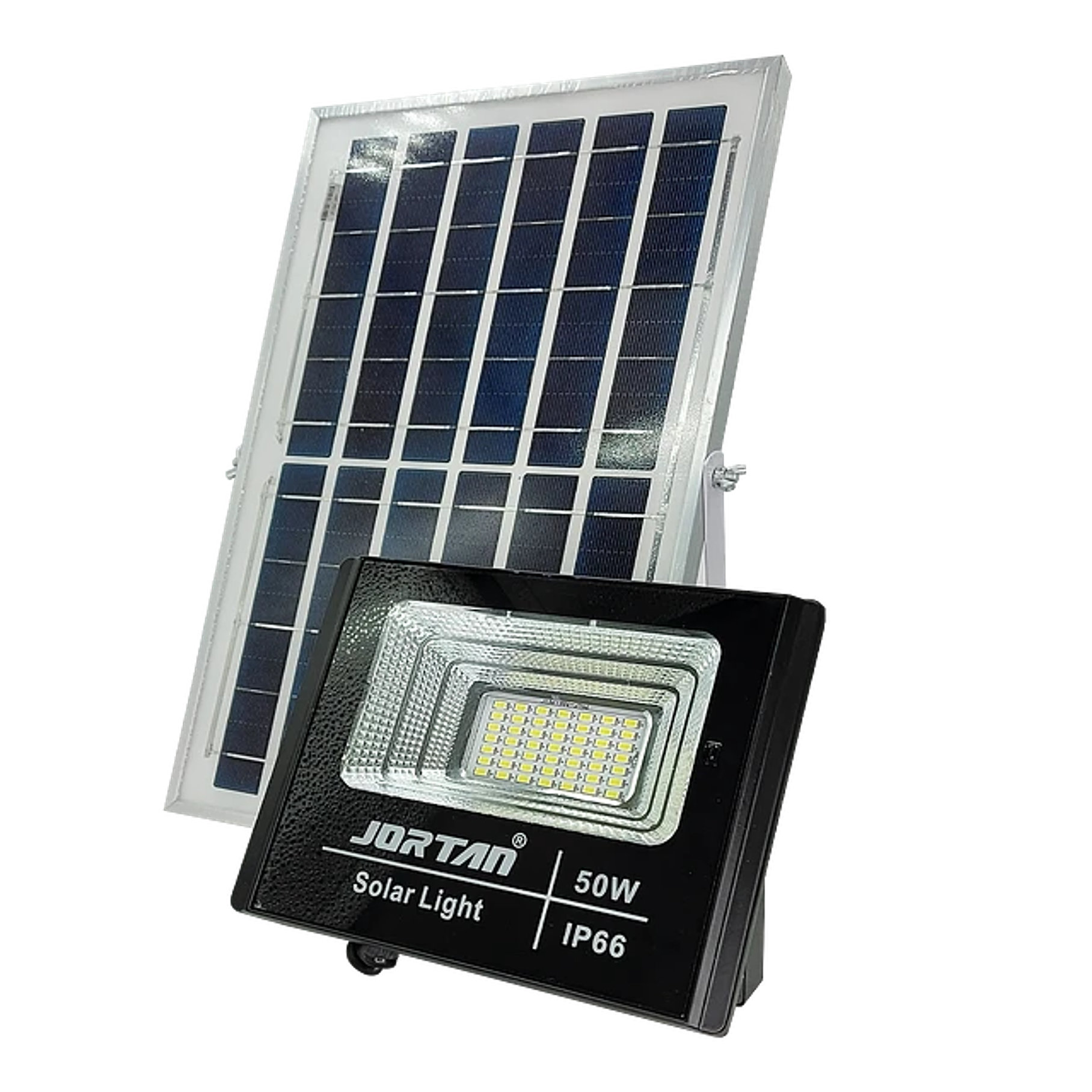 Foco Led Proyector Con Panel Solar 50w Control Remoto 1