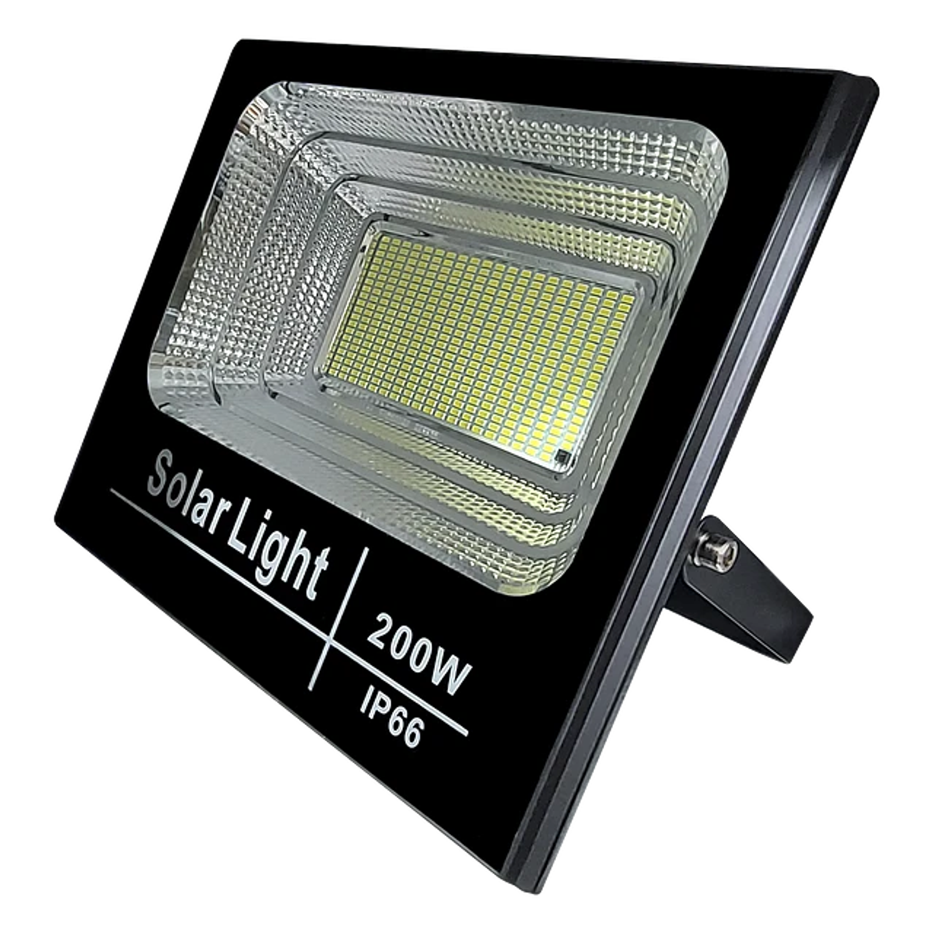 Foco Led Proyector Con Panel Solar 200w Control Remoto 2