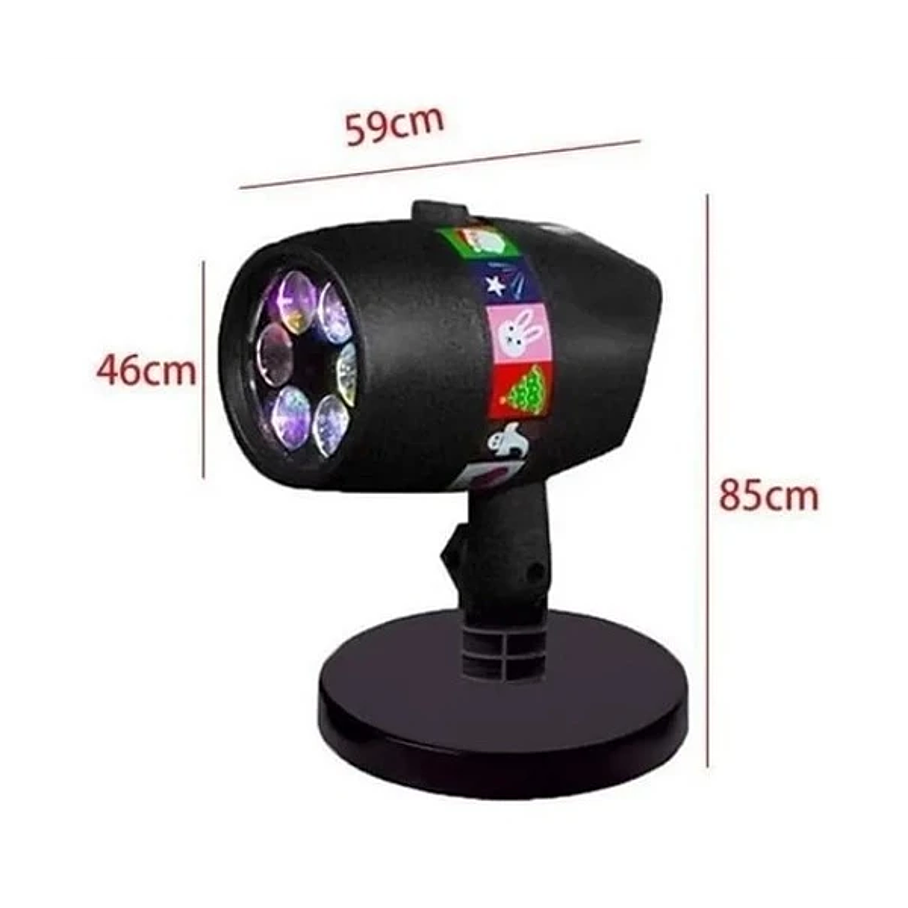 Proyector Luces Led Navidad Halloween Fiestas Electrico 3