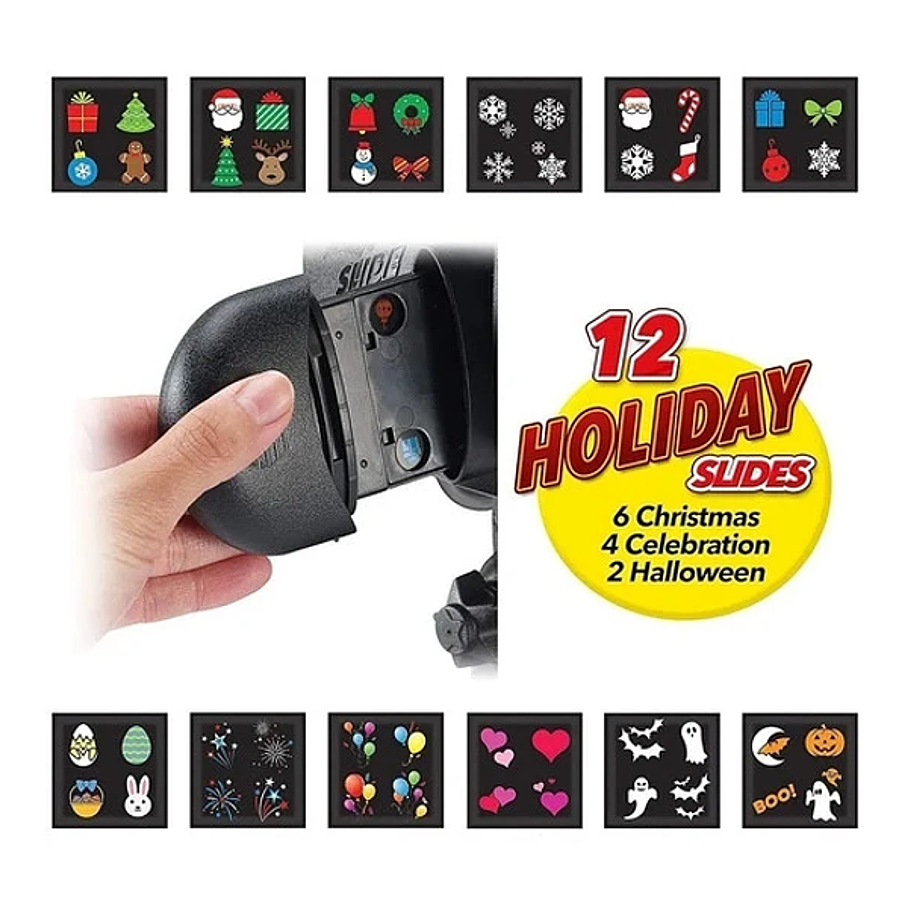 Proyector Luces Led Navidad Halloween Fiestas Electrico 6