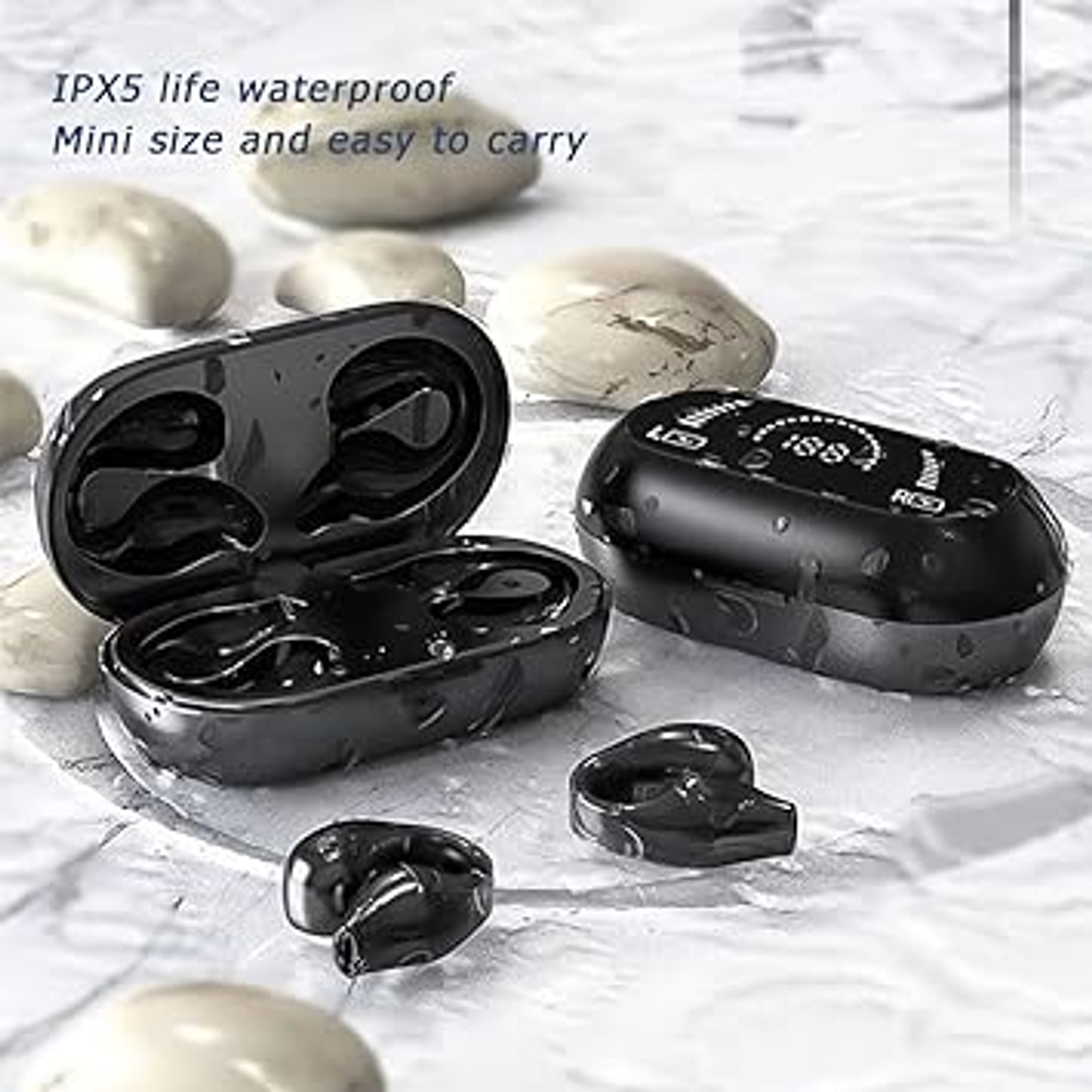 Auriculares Inalámbricos Con Clip Para La Oreja Negro  4