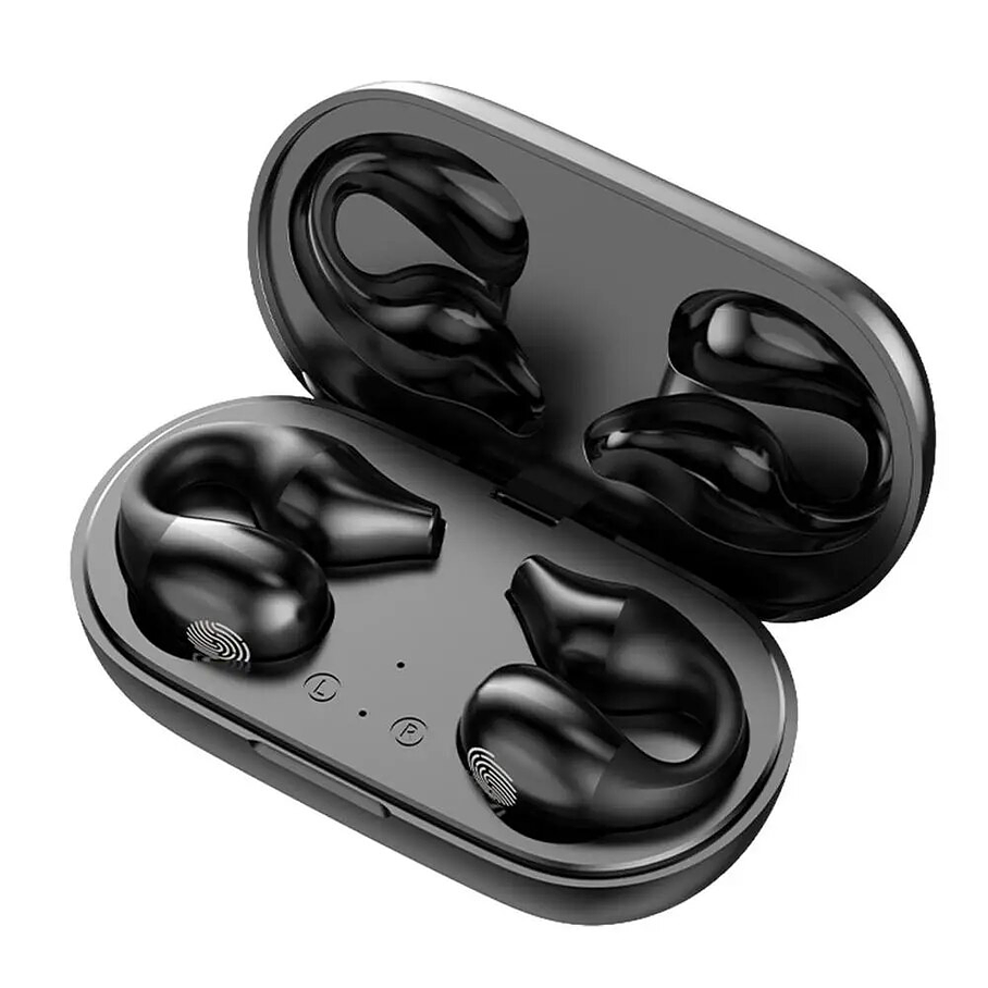 Auriculares Inalámbricos Con Clip Para La Oreja Negro  2