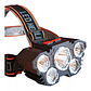 Linterna Frontal 7 Led Impermeable Recargable Por Usb Luz - Miniatura 3