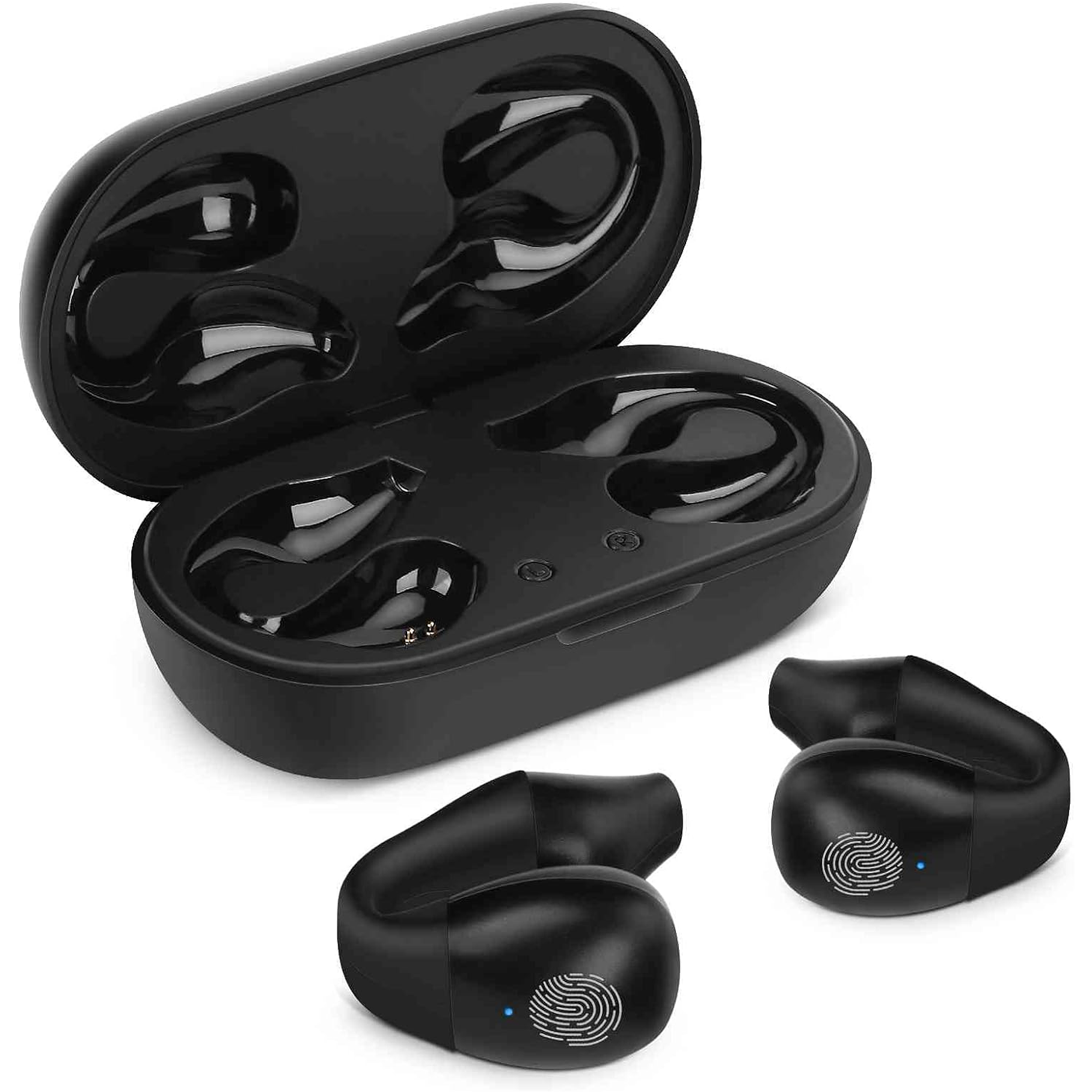 Auriculares Inalámbricos Con Clip Para La Oreja Negro  1