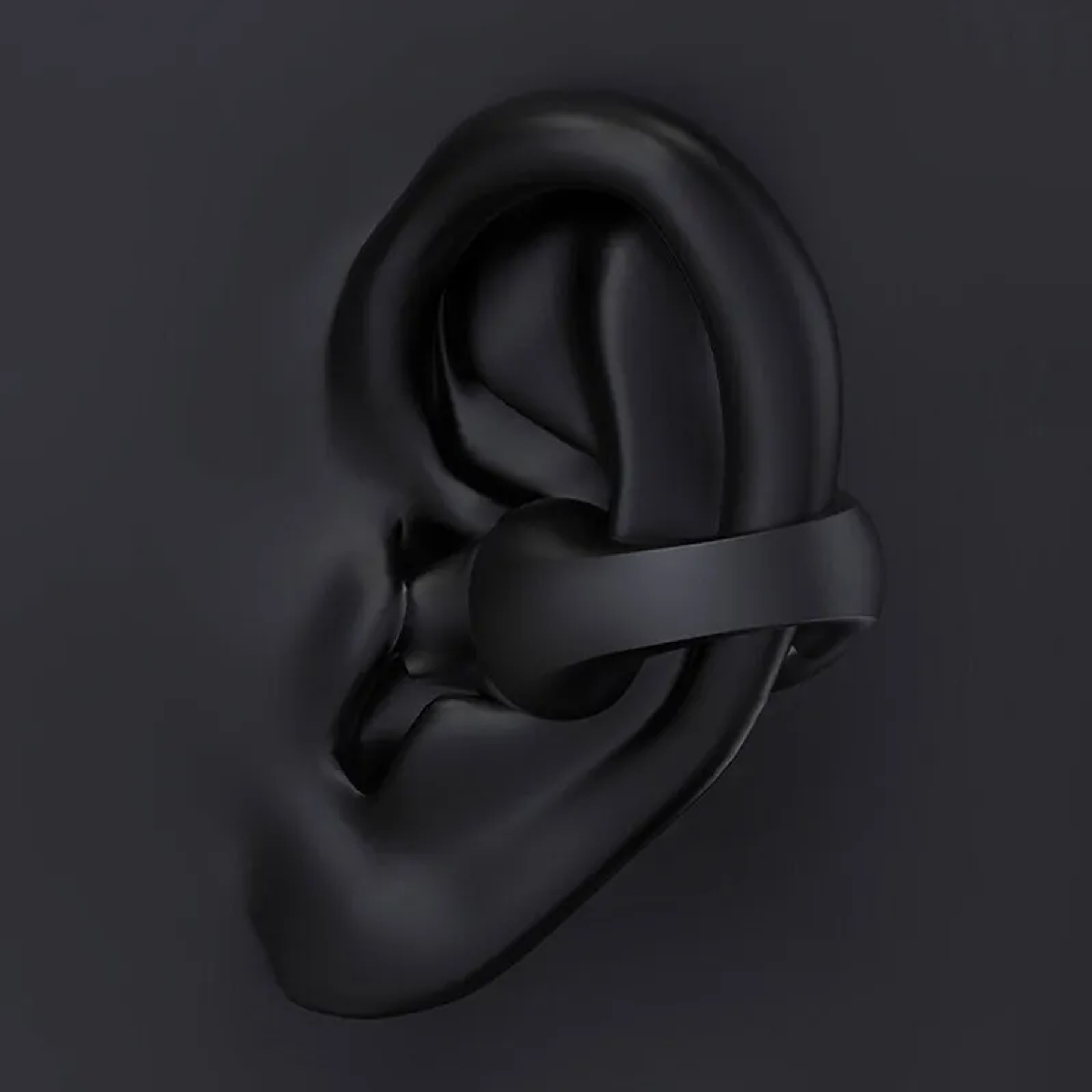 Auriculares Inalámbricos Con Clip Para La Oreja Negro  3