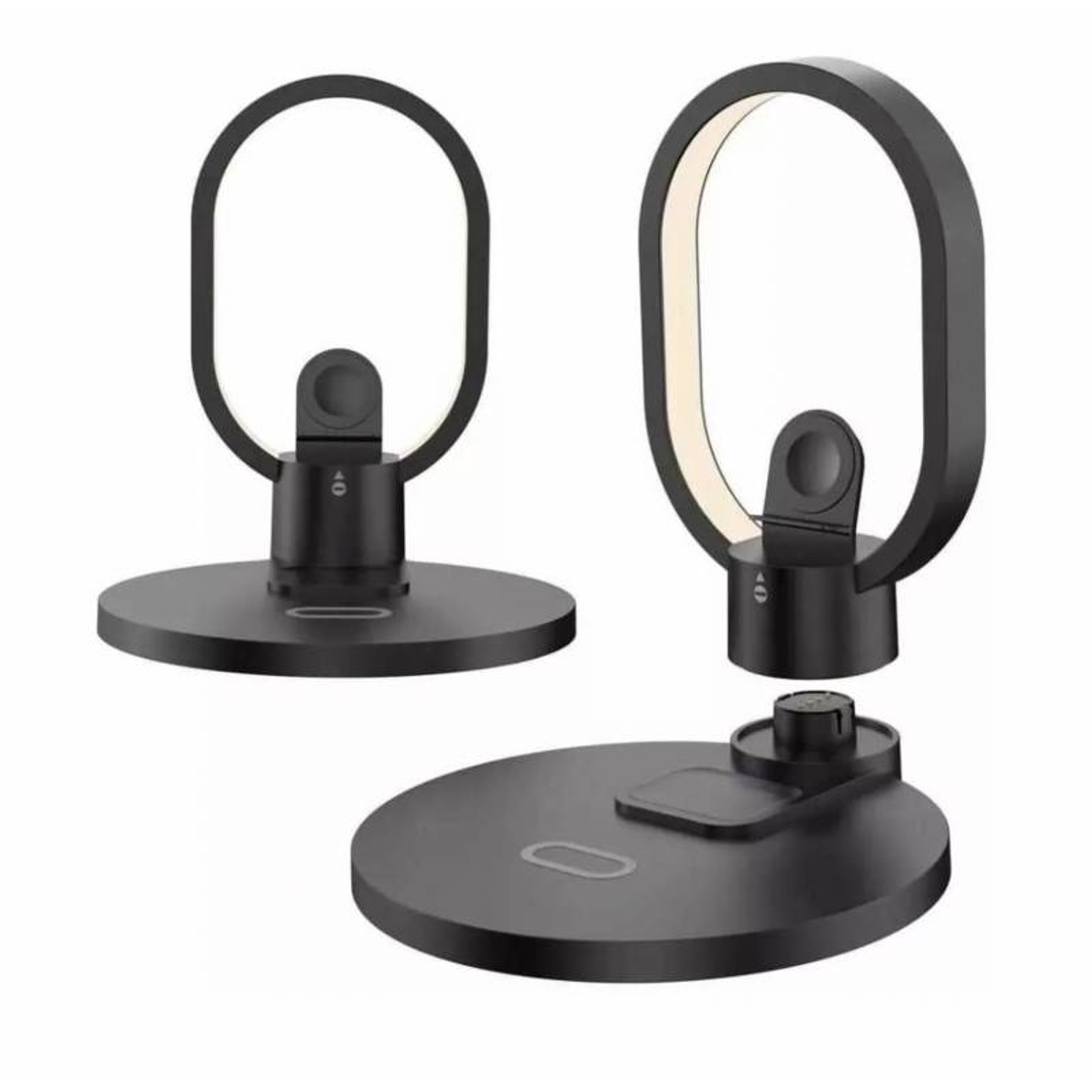 Base Carga Rápida Inalámbrica 4 En 1 iPhone Y Android Con Lampara 2